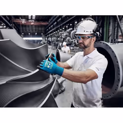 Uvex 60090 Guanti da fabbrica Nero, Verde Polietilene, Elastan, Poliammide, Acciaio, Viscosa 1 pz - Vista aggiuntiva 8