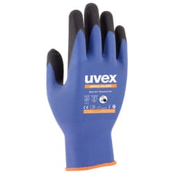 Uvex 60035 Guanti da fabbrica Antracite, Blu Carbonio, Elastan, Poliammide 1 pz