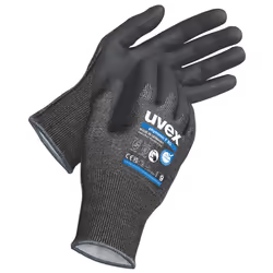 Uvex phynomic F XG, Guanti da fabbrica, Nero, Adulto, Adulto, Unisex, Resistente al taglio