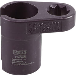 Bgs Technic - Bussola sonde lambda curva 12,5 mm (1/2') attacco doppio 4 lati 22 mm fessura 11 mm