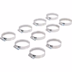 Adatto per tubi da 32 a 50 mm. Larghezza fascetta: 12 mm. Adatto per display di vendita Art. 8095 cm