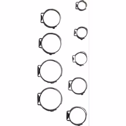 Utilizzabile con BGS 161 / 8359 Oggetto della fornitura: 20 collari stringitubo Ø 5,8 - 7,0 mm 20 collari stringitubo Ø 7,3 - ...