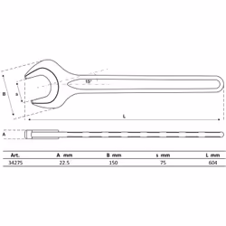BGS technic Single Open End Spanner - Vista aggiuntiva 2
