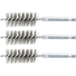 Bgs Technic - Spazzola in acciaio 19 mm 6,3 mm (1/4') 3 pz.