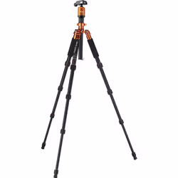 Rollei Compact Traveler No. 1 treppiede Fotocamere digitali/film 3 gamba/gambe Nero, Arancione - Vista aggiuntiva 4