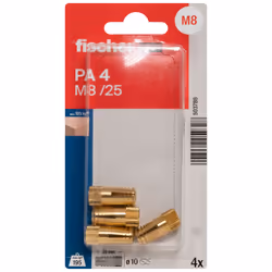 Fischer 503786 ancoraggio a vite e tassello 4 pz