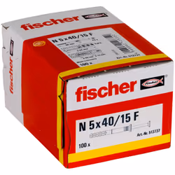 Fischer 513737 ancoraggio a vite e tassello 100 pz Kit di viti e tasselli a muro 40 mm - Vista aggiuntiva 2