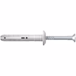 Fischer 514870, Kit di viti e tasselli a muro, Calcestruzzo aerato autoclavato, Mattone, Cemento, Blocco di gesso, Nylon, Acc ...