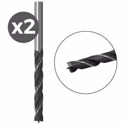 Confezione da 2 trapani in legno hb 3 / 2k fischer. Foret ha legno con punto di centraggio, punto di centraggio più preciso e ...