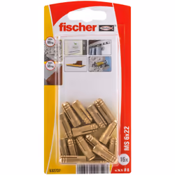 Fischer 532737, Tassello a muro, Mattone, Cemento, M6, 22 mm, 8 mm, 2,7 cm