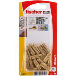 Fischer 532737 ancoraggio a vite e tassello 15 pz Tassello a muro 22 mm