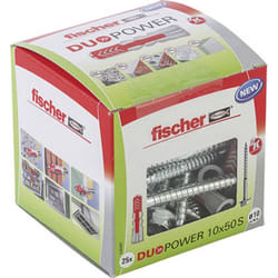 Fischer - 535461 duopower 10x50 s ld Tassello a 2 componenti 50 mm 10 mm 25 pz.