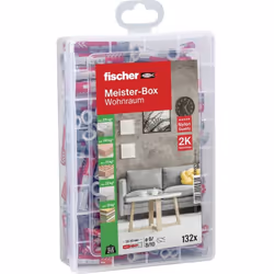 Dettagli tecnici Contenuto 1 pz. Tipo prodotto Kit tasselli Box Meister DUOPOWER (132) La Box Meister fischer DUOPOWER contie ...