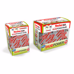 Fischer 8x40 diy duopower cap 50uds. 536387 crack. Diy Box. Combinazione di due componenti di materiali per funzioni di prest ...