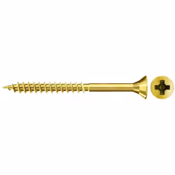 Fischer 551106, Vite, Acciaio zincato, Legno, Zinco, Filettatura parziale, Testa svasata