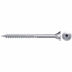 Fischer 551250, Vite, Acciaio zincato, Legno, Zinco, Filettatura parziale, Testa svasata