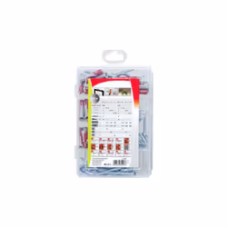 Fischer 544399 ancoraggio a vite e tassello 70 pz Kit di gancio a vite e tasselli a muro