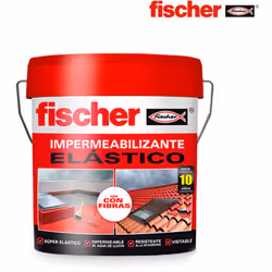 Impermeabilizzazione fischer rosso 4l con fibre. Prodotto a base di acqua che, asciugandosi, forma un rivestimento impermeabi ...