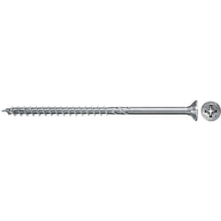 Fischer - Viti per Legno o Truciolare a Filetto Parziale, Pozi, Testa Svasata Piana, Blu (Passivato), 3.5 x 40 mm