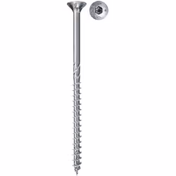 Fischer 670170, Vite, Zinco, Legno, Utilità generale, Filettatura parziale, Testa piatta