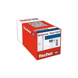 fischer Power-Fast II - scatola de viti speciali per legno 4x45mm, per l'avvitamento di legno de, la connessione di legno mas ...