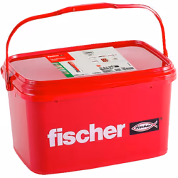 Assicurati ora un pratico secchio da costruzione riempito con 1.200 DuoPower 8 x 40. Fischer DuoPower offre ottimi valori di  ...