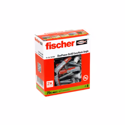 Fischer 564169 ancoraggio a vite e tassello 25 pz Kit di gancio a vite e tasselli a muro - Vista aggiuntiva 4