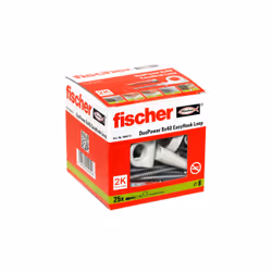 Fischer 564173 ancoraggio a vite e tassello 25 pz Kit di gancio a vite e tasselli a muro - Vista aggiuntiva 4