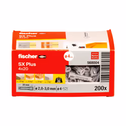 Fischer 568004 ancoraggio a vite e tassello 200 pz Tassello di espansione 20 mm - Vista aggiuntiva 4