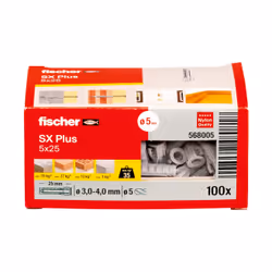 Fischer 568005 ancoraggio a vite e tassello 100 pz Tassello di espansione 25 mm - Vista aggiuntiva 4