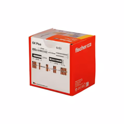 Fischer 568106 ancoraggio a vite e tassello 100 pz Tassello di espansione 50 mm