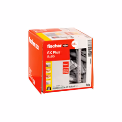Fischer 568108 ancoraggio a vite e tassello 50 pz Tassello di espansione 65 mm