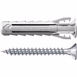 Fischer 568206, Kit di viti e tasselli a muro, Calcestruzzo aerato autoclavato, Mattone, Cemento, Pannello in fibra di gesso, ...