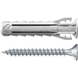 Fischer 568206 ancoraggio a vite e tassello 50 pz Kit di viti e tasselli a muro