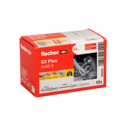 Fischer 568206 ancoraggio a vite e tassello 50 pz Kit di viti e tasselli a muro