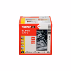 Fischer 568208 ancoraggio a vite e tassello 50 pz Kit di viti e tasselli a muro - Vista aggiuntiva 4