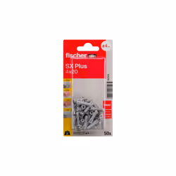 Fischer 567820 ancoraggio a vite e tassello 50 pz Tassello di espansione 20 mm