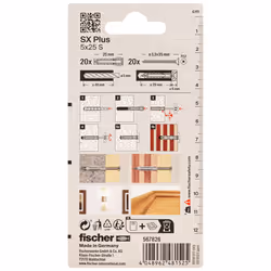 Fischer 567826 giravite e bullone 20 pz