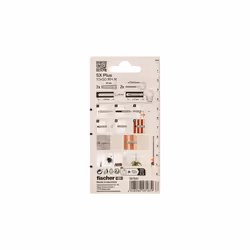 Fischer 567841 ancoraggio a vite e tassello 2 pz Kit di gancio a vite e tasselli a muro 50 mm - Vista aggiuntiva 3