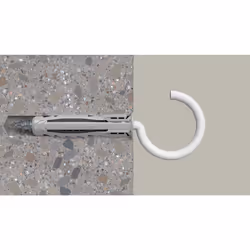 Fischer 567841 ancoraggio a vite e tassello 2 pz Kit di gancio a vite e tasselli a muro 50 mm - Vista aggiuntiva 5