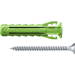 Fischer 567864 ancoraggio a vite e tassello 10 pz Kit di viti e tasselli a muro 40 mm
