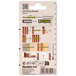 Fischer 567865 ancoraggio a vite e tassello 10 pz - Vista aggiuntiva 3