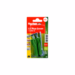 Fischer 567869 ancoraggio a vite e tassello 3 pz Kit di viti e tasselli a muro