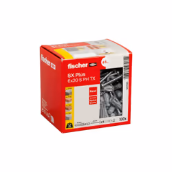 Fischer 567935 ancoraggio a vite e tassello 100 pz Kit di viti e tasselli a muro