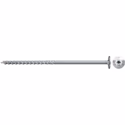 Fischer 568175, Vite, Acciaio zincato, Legno, Zinco, Filettatura parziale, Testa con flangia