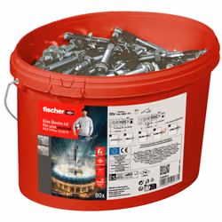 Fischer 568864 ancoraggio a vite e tassello 80 pz - Vista aggiuntiva 2