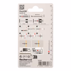 Fischer DuoHM 4x55 S PH PZ Tassello a muro 55 mm - Vista aggiuntiva 3