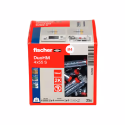 Fischer DuoHM 4 x 55 S PH PZ Tassello a muro 55 mm - Vista aggiuntiva 7