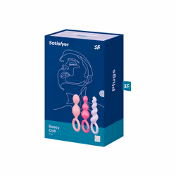 Satisfyer Booty Call Perline anali Rosa, Viola, Rosso Silicio 3 pz - Vista aggiuntiva 4