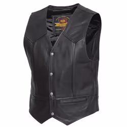 Held Dillon Gilet in pelle moto, nero, dimensione XL per uomo